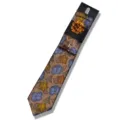 Men's floral tie set including necktie, pocket square, lapel flower pin, and tie pin. - AF198