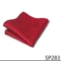 Pañuelo de bolsillo rojo para hombre traje boda elegante textura de seda accesorio moda - 12356-SP283