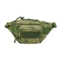 Camouflage tactical waist bag outdoor sports hiking fanny pack multi-pocket utility pouch - Green Ruins
