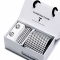 Mens black and white plaid tie pocket square cufflinks gift set for business formal wear. - SB21