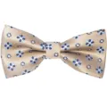 Men's champagne gold star jacquard polyester bow tie for business and wedding party. - Champagne Gold