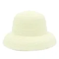 Classico cappello di paglia stile vintage francese, ideale per la spiaggia estiva e viaggi. - Taglia unica / Bianco avorio