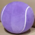 Cuscino peluche palla da tennis viola morbido giocattolo carino per bambini regalo - Viola