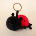 Simpatico portachiavi in peluche coccinella morbido ciondolo per borsa zaino per bambini - Coccinella 12 cm