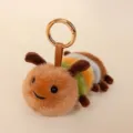 Simpatico portachiavi bruco di peluche, ciondolo insetto colorato per zaino e borsa. - Bruco 14 cm