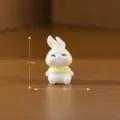 Mignonne figurine de lapin en résine micro paysage jardin décoration bureau ornement. - N° 6 à capuche