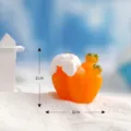 Miniature figurine de carotte en resine avec effet de neige pour decor de plantes. - N° 13 Carotte de neige