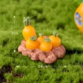 Miniature resin carrot set micro landscape fairy garden potted plant DIY ornament decor - No. 6 Carrot Patch