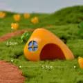 Mini resin carrot house figurine, cute cartoon micro landscape garden ornament for DIY craft. - No. 9 Carrot House
