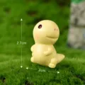 Mini T-Rex Resin Figurine Yellow Dinosaur Ornament for Micro Landscape DIY Gardening 1pcs - No. 9 Yellow Head-Turning Dragon