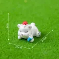 Ours en résine miniature avec chapeau de Noël pour décoration de bonsaï et micro-paysage. - Petit ours douillet