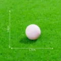 Miniature pink resin ball ornament for micro landscape DIY craft accessory 1.6x1.7cm - No. 6 Leather Ball