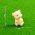 Miniature yellow resin bear figurine cute micro landscape bonsai ornament decoration variant - Style 2 Bear
