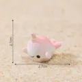 Cute mini pink narwhal resin figurine micro landscape fish tank aquarium ornament decor - Pink Narwhal / Pink