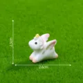 Miniature resin unicorn figurine cute fairy tale cake topper micro landscape ornament 2.5cm - Small Standing Pose