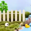 Mini cerca de madera miniatura paisaje planta suculenta maceta decoracion pequeno jardin - Valla de 5*90cm / Beige