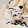 Lindo juguete de peluche de muñeca de hombro de tigre blanco, regalo de peluche suave. - Lintian Sentado en el Hombro - Tigre Blanco - 15cm