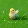 Cute cartoon little bird resin figurine for micro landscape potted plant garden decor - Yellow Bird