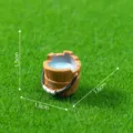 Mini figura de cubo de madera de resina para micro paisaje y decoracion de escritorio. - Cubos de agua de madera