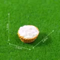 Miniatura resina cesta pan vapor casa muñecas microlandschaft artesanía DIY adorno 1.5x2.4cm - Cestas para ajo