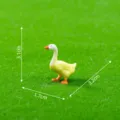 Mini gelbe Ente PVC Figur Landschafts Ornament für Farm Garten DIY Handwerk Dekoration - Ente