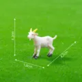 Miniature PVC Ziegenfigur für Bauernhof Landschaft DIY Handwerk, süßes Tier Deko Modell. - Ziege