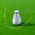 Mini vase en céramique variante, ornement miniature texturé violet et blanc pour micro-paysage. - Style 5