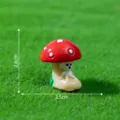 Mini statuetta casa fungo in resina giardino fatato decorazione muschio 2.6x2.5cm - Stile Cagnolino