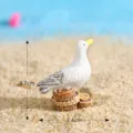 Adorno de resina de gaviota de estilo mediterráneo decoración en miniatura de 3.7cm - Aves marinas