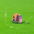 Adorno de resina estilo rural europeo para casa en miniatura, ideal para micro paisaje. - Modelo B Casa
