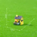 Adorno de casa de villa de resina en miniatura para micro paisaje de jardín 2.5cm. - Modelo A Casa