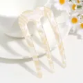 Elegante 3-Zinken Haargabel Acetat Haarkamm Vintage Dutt Nadel minimalistisches Haar-Accessoire - Dreizack Haarnadel / Beige