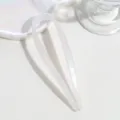 Minimalist U-shaped hair pin elegant bun pin stylish hair accessory for daily commute and styling. - Iridescent White