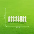 Mini weisse Holzzaun Variante fuer Mikro Landschaft DIY Dekoration und Bastelprojekte. - Chinesischer Kleiner Zaun (C0562) / Beige