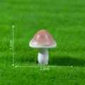 Miniatur Holz Pilz Ornament für Moos Mikro Landschaft und Sukkulenten Dekoration. - Weiß