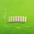 Miniatür rosa Holzzaun für Mikrolandschaft DIY Dekoration, Mini Staketenzaun Ornament. - Chinesischer Kleiner Zaun (C0562) / Rosa