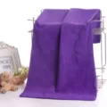 Serviette de visage en microfibre violette, épaisse et douce, idéale salon et lavage auto. - 30 * 70 (env. 84 g) / Violet