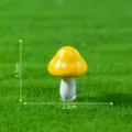 Miniaturgelber Pilz Harz Ornament Figur fuer Moos Mikrolandschaft und Sukkulenten Pflanzen - Gelb