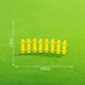 Mini Holzzaun Dekoration für Mikrolandschaft DIY Handwerk, gelber Miniatur Gartenzaun Zubehör. - Chinesischer Kleiner Zaun (C0562) / Gelb