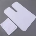 White salon U-shaped towel set, quick-drying absorbent beauty bed towel and headwrap variant. - Head Band 20*70cm / White