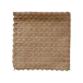 Braunes Waffel-Mikrofaser-Putztuch, hochgradig saugfähiges Geschirrtuch für die Küche - 30*30 / Braun