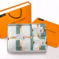 Set de caja de regalo de toalla de baño de terciopelo coral, absorbente, boda. - Caja de regalo [70*140] Toalla de baño única (nota de color) / Verde