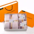 Set de regalo de toalla y baño de vellón coral, diseño a cuadros muy suave y absorbente. - Caja de regalo [70*140] Toalla de baño única (nota de color) / Púrpura