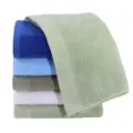 Mehrfarbig weiches Baumwoll-Gesichtstuch, hochabsorbierender Alltags-Waschlappen Variante. - Standard Bedruckter Stern / Hellgrün