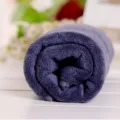 Serviette en microfibre roulée violet foncé, épaisse et absorbante pour salon et ménage. - 30 * 70 (env. 84 g) / Gris