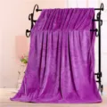 Purple microfiber large bath towel, ultra-absorbent soft thick salon bed sheet cover. - 80*180 / Medium Purple