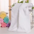 Microfiber car cleaning and beauty salon absorbent white towel with colorful rolls set. - 30x70cm / White