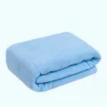 Weiche hellblaue Baumwoll-Handtuchdecke für den Sommer, bequemes Heimtextilien-Bettzubehör. - 900g (150*200cm) / Hellblau