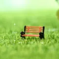 Mini Parkbank Mikro Landschaft Sukkulente Ornament Puppenhaus Garten Deko 2cm - S / Parkliegen