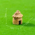 Miniatura casa paja resina adorno paisaje musgo jardin hadas decoracion 3.7cm - N.º 1 - Amarillo